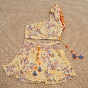 Poupette St. Barth Yellow and Blue Kids Matching Set